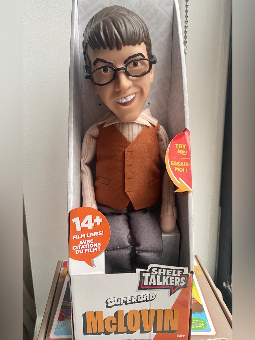 Shelf Talkers McLovin Plush Figure - Brown/Gray